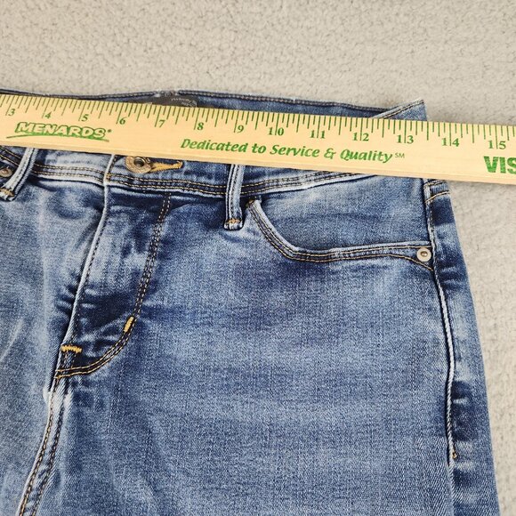 Levi's Perfectly Slimming Boot Cut 512 Jeans Women's 8 Blue Stretch Denim Pants - Picture 4 of 12